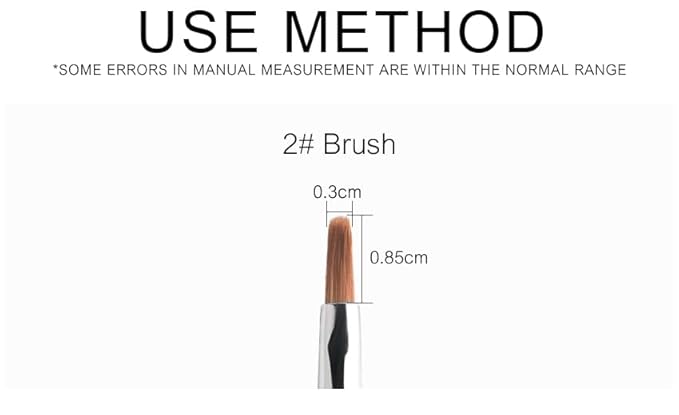 KADS Nail Acrylic Brush Kolinsky Nail Extension Brush Oval Crimped Shaped Sturdy Wooden Handle Acrylic Powder Nail Art Brush Professional Manicure Pedicure (2#)