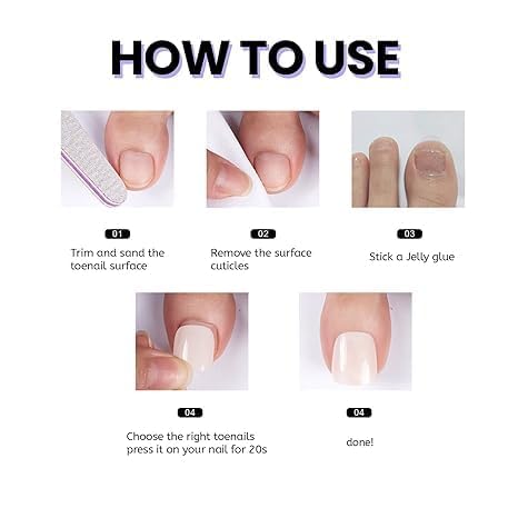 240Pcs White French Tip Press on Toenails Short Toenail Press Ons Square for Women, Nude Pink Press on Toe Nails with Glue,Full Cover Glossy Fake Toenails in 12 Sizes Toenails Kit