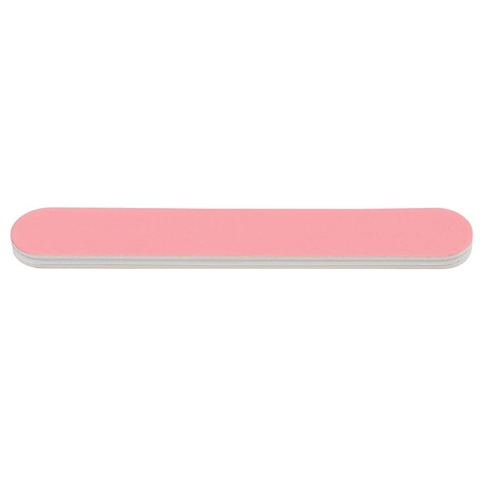 ForPro Professional Collection Mini Foam Board, Double-Sided Nail File, 280/400 Grit, 3.5” L x .5” W, Pink, 50-Count