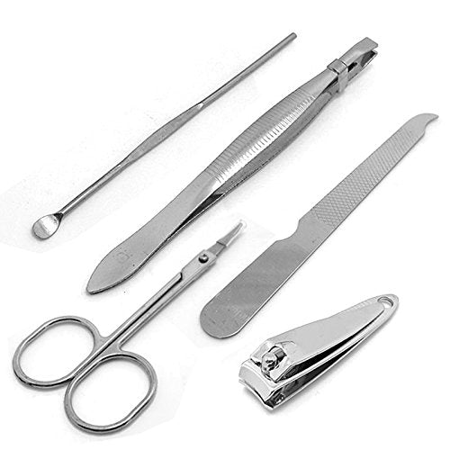Manicure Sets Pedicure Set Polka Dot Flip Flop Nail Clippers Manicure Kit Nail pack of 6 Hotpink