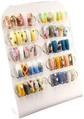 GISELA D 1Pc Iron Nail Art Display Stand Board With 10 Magnetic Acrylic Strips Practice Photo Props Nail Showing Stand (white)