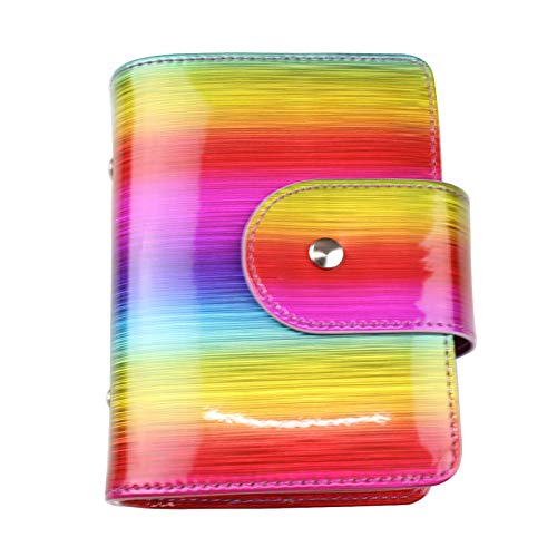 20Slots Nail Stamping Plate Case Holographic Nail Art Image Holder Rainbow Laser Design Rectangular Nail Art Plate Organize for Large Size 6X12CM (Rainbow)