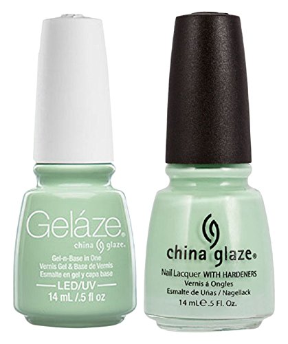 China Glaze Gelaze Tips and Toes Nail Polish, Re-Fresh Mint, 2 Count