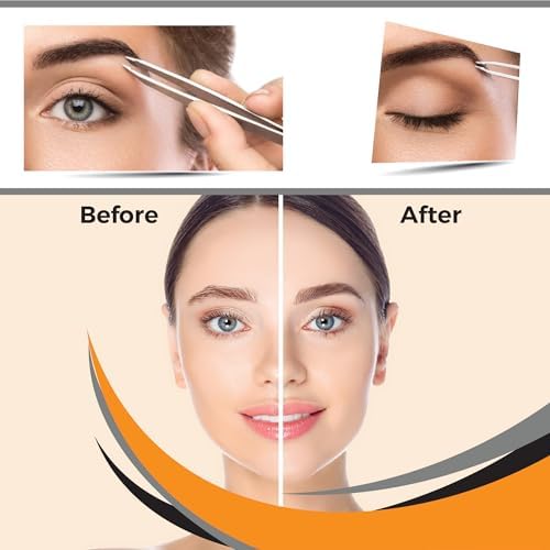 Suvorna Nail Clipper Set with Fingernail Cleaner for Under Nails, Large Nail Clippers for Thick Nails, Small Nail Cutters, Tweezers for Women Facial Hair, Fingernail Clipper Manicure Set for Women