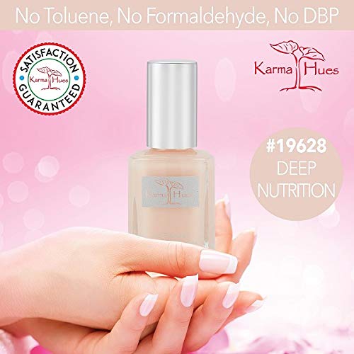 Deep Nutrition Nails Strengthener – Nail Treatment with Natural Soybean Lavender Nail Polish Remover - Non Toxic, Vegan, Cruelty Free, Acetone free