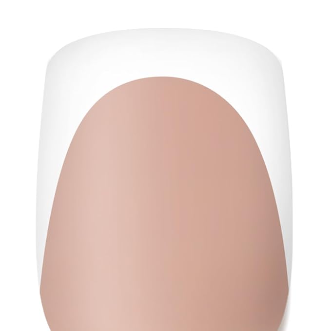 Beetles French Tips Press On Nails: 224 Pcs Brown French Tip Nails Short Squoval Fake Nail Tips,Soft Gel Nail False Nails,DIY Nail Art Salon Quality Manicure Gift For Women