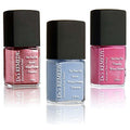 Dr’s Remedy 3 Pack Nail Polish Kit, SENSATIONAL Sparkle Trio, Non Toxic and Organic All Natural Enriched Nail Strengthener - REFLECTIVE Rose/PERCEPTIVE Periwinkle/PLAYFUL Pink