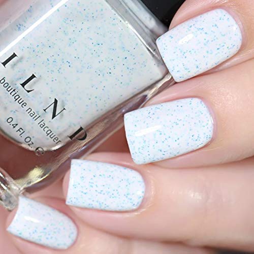 ILNP Shaved Ice - Creamy White Speckled Nail Polish