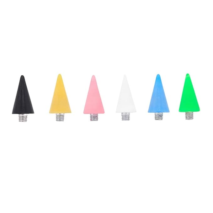 Minkissy 3pcs Nail Rhinestones Picker Wax Tips Wax Replacement Head for Dual Ended Wax Nail Rhinestones Picker Pencil Dotting Pen Studs Picker