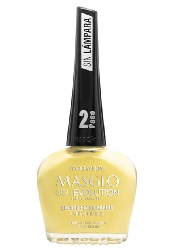 MASGLO GEL EVOLUTION Nail Polish Gel Effect, No UV/Led Lamp Required, Duration up to 12 day, 3 PCs Colors - Effecto Gel sin necesidad de lampara UV/Led, hasta 12 dias de duracion (Adorable Selection)