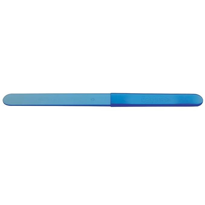 ForPro O-Files File Handles for O-Files Replaceable File System, Blue, Double-Sided Manicure Nail File Handles, 7.2” L x .63” W, 6-Count (Pack of 2)