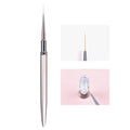 100% Kolinsky Sable Nail Art Striping Brush Liner Pen for Nail Art Design Drawing Painting Professional Manicure Tool for Salon&DIY (Liner Brush 2#)