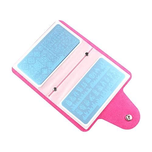 13pcs Stamping Nail Art Plates set 8 Stamping Plates with 2Stamper 2Scraper 1storage bag Nails Art Stamping Plate Scraper Stamper Set Leaves Flowers Animal Design Nail Template Image Plate