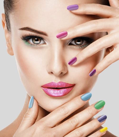 MASGLO GEL EVOLUTION Nail Polish Gel Effect, No UV/Led Lamp Required, Duration up to 12 day, 3 PCs Shades Of Colors - Effecto Gel sin necesidad de lampara UV/Led, hasta 12 dias de duracion