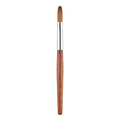 Nail Brush Kolinsky Sable Acrylic Nail Art Brush Professional Red Wooden Nail Brush (16#)