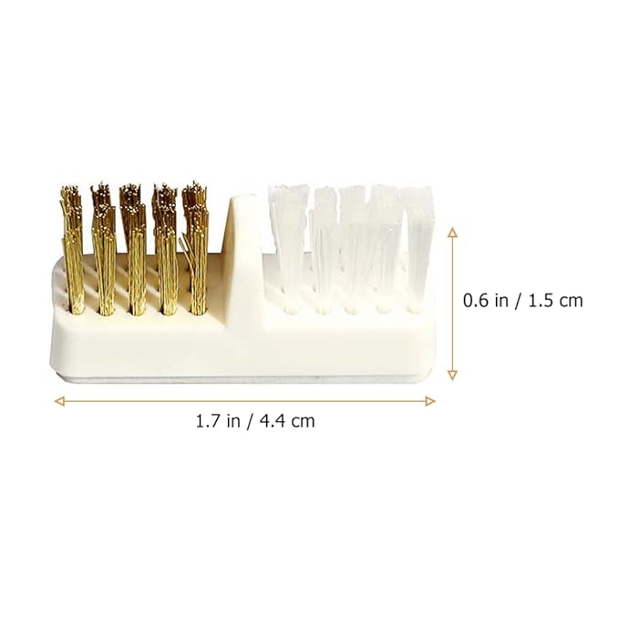 minkissy Cleaning Brushes for Drill 4pcs Drill Brush Copper Wire Bristles Nail Cleaner Tool for Nail Salon Home Use
