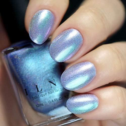 ILNP On Repeat - Icy Blue Holographic Shimmer Nail Polish