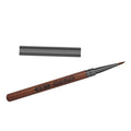 FRCOLOR Sandalwood Handle Manicure Pen with Cap Ergonomic Triangular Nail Art Brush for Precise Embossing and Painting Diy Nail Designs