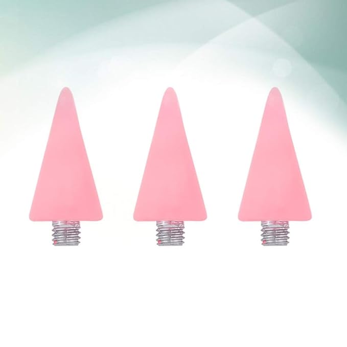 Minkissy 3pcs Nail Rhinestones Picker Wax Tips Wax Replacement Head for Dual Ended Wax Nail Rhinestones Picker Pencil Dotting Pen Studs Picker