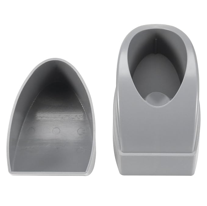 Dipping Powder Container Nail Dip Tray French Manicure Molding with Finger Guide Easy Smile Line Dip Powder Tray Nail Dip Powder Accessories Grey Dip Holder for Nails