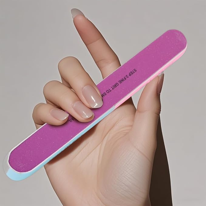 7 Way Nail Buffer 12Pcs, Nail File Buffer Block for Natural Nails All-in-One Shaping & Buffing Shine Smoother Upgraded Buffing Block