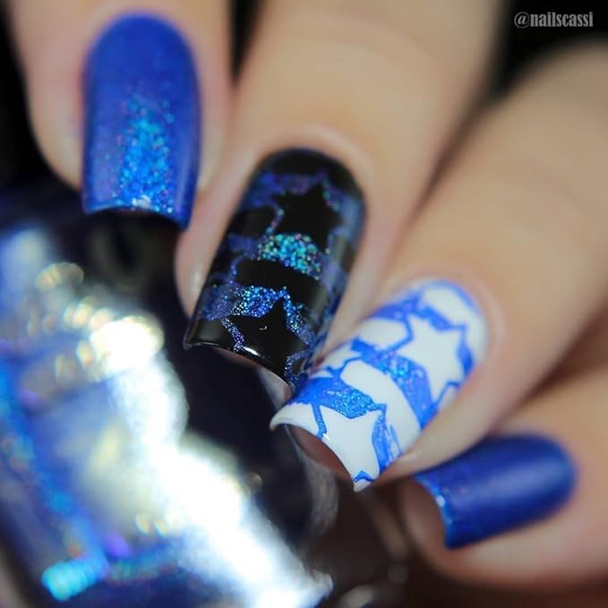 Whats Up Nails - B066 Slice of Americana Stamping Plate for Nail Art Design