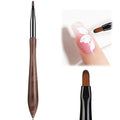 Nail Art Brushes, Flowers Drawing Nail Brush, Versatile Nails Painting Pen Tools for Acrylic Round Flat Painting Petals Leaves and Intricate Art Designs for DIY & Salon Use