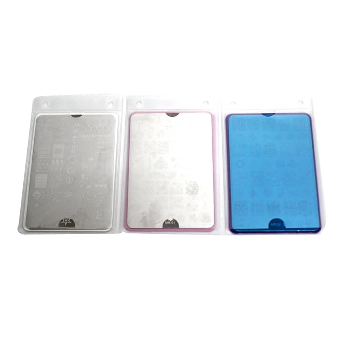 DRDS 15 Pcs XL Size Nail Stamping Plates Organizer Case Slots Nial Plates Holder Inner Page Replacement Slots for 9.5X14.5CM Template(only 15Pcs Inner Slots)