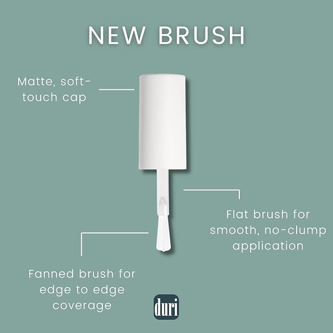 duri Nail Polish, 681 Flambe Orange, Orange Metallic Shimmer, Full Coverage, Quick Drying, Lasting, New Brush, Easy to Apply, 0.45 Fl Oz Coosmetics