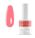 LEGACY NAILS Professional Rubber Gel Base-Coat 0.5 fl oz. Nivelador UV-LED Full Coverage Elastic Thick Flexible Gel Base Coat Builder (PETAL BLOOM)