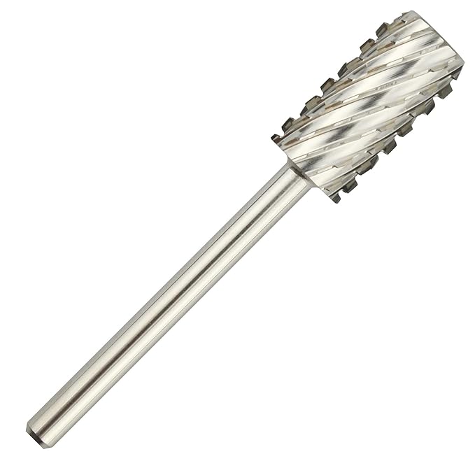 C & I Large Barrel Nail Drill Bit, Chamfer Edition, Professional E-File for Nail File Machine, Designed to Remove Nail Gels, Acrylics, and other nail color covers 3/32” (Triple Coarse - 3XC)