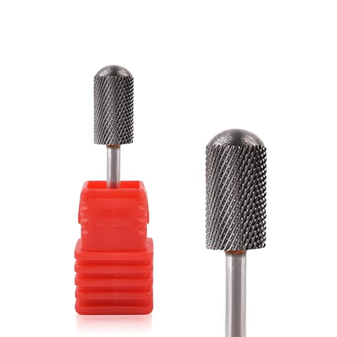 Round Head Alloy Nail Drill Bit Manicure Drilling for Nail Gel Polish Removal Nail Accessories Tool (Fine)