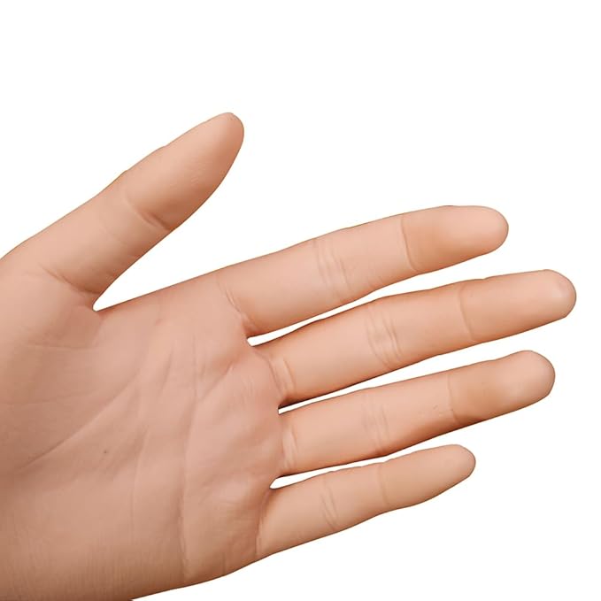 Left Practice Hand for Acrylic Nails With Holder, Mannequin Hand for Nails Practice, Flexible Bendable Fake Hand Manicure Nail Practice Hand