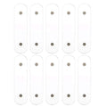 10Pcs Nail Art Showing Holder Nail Art Acrylic Strip Magnetic Display Transparent Manicure DIY Nail Salon Accessory Clear Nail Sticks Polish Display(10pcs)