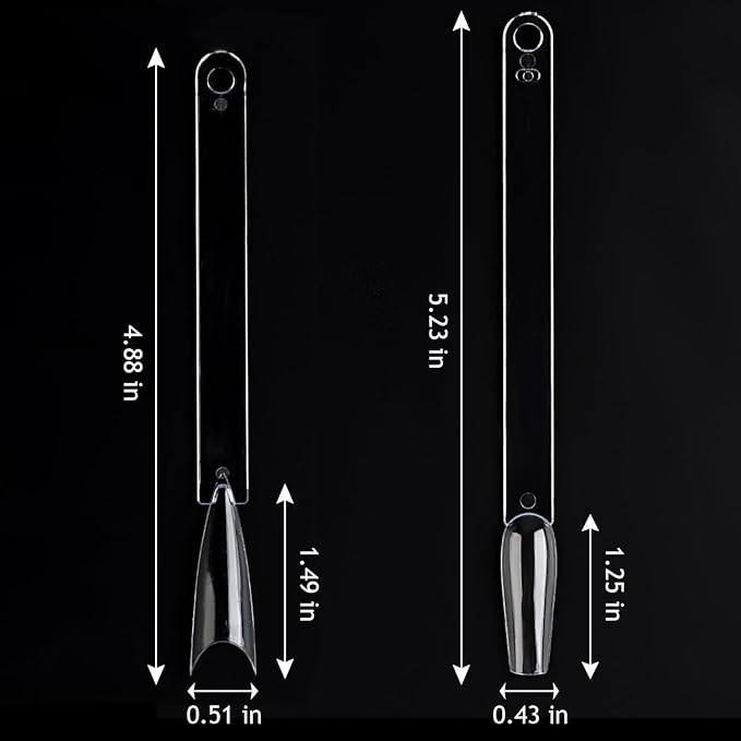 150pcs Clear Nail Swatch Sticks With Ring, Nail Color Swatches For Nail Display False Nail Polish Sample Sticks Practice Nail Tips Transparent Board Nail Art Supplies Professional Salon