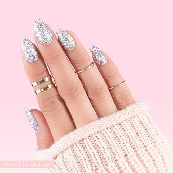 Kiara Sky Gelly Tips Starter Kit | Includes Prep, Primer, Builder, Top Coat, Tips | Coffin Short (No Lamp)