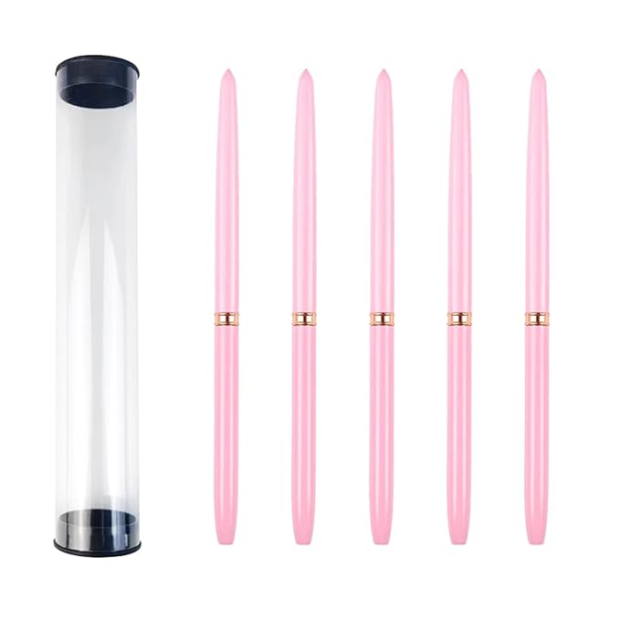 Professional Nail Art Brushes Nail Line Brush UVGel Painting Pen Carved Nail Art Liner 3D Rhinestones Brush For Manicure Nail Decorations For Nail Art Liner Brush Set Diy Drawing Lines Rhinestones Tip