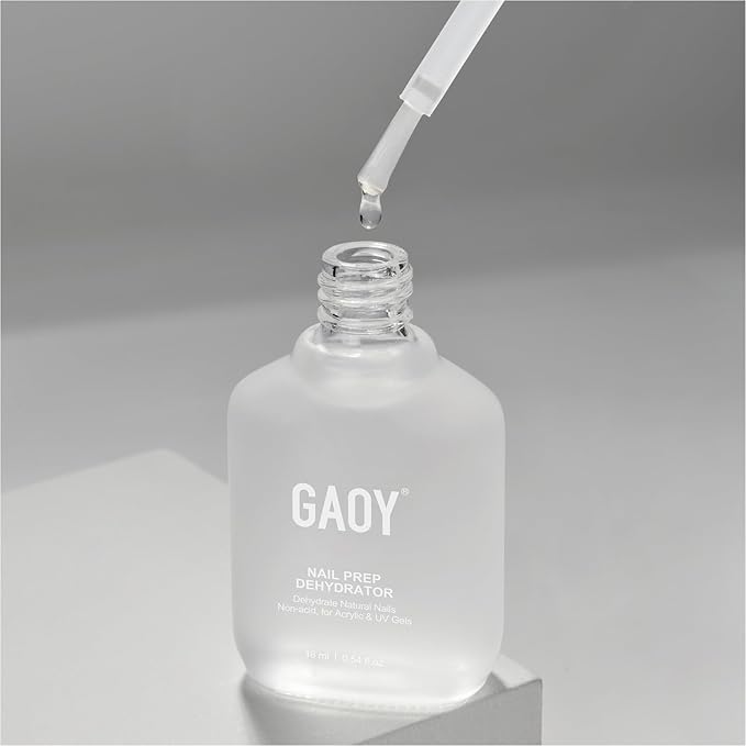 GAOY Nail Dehydrator, Acid-Free Natural Nail Prep Dehydrate, Air Dry for Gel Polish, 16ml