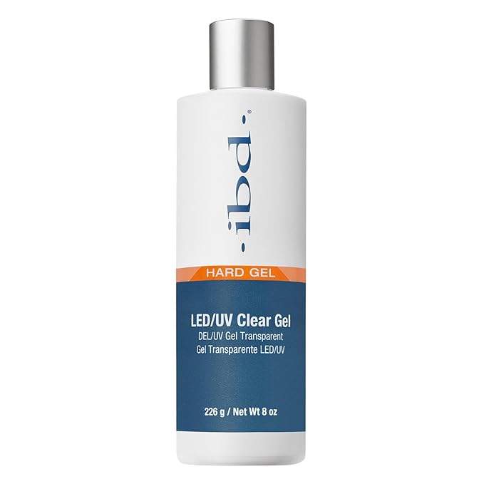 Ibd Hard Gel Led/UV Gel, for Nails & Sculpting, for Nail Extensions, Salon & At-Home Use, 8 Oz