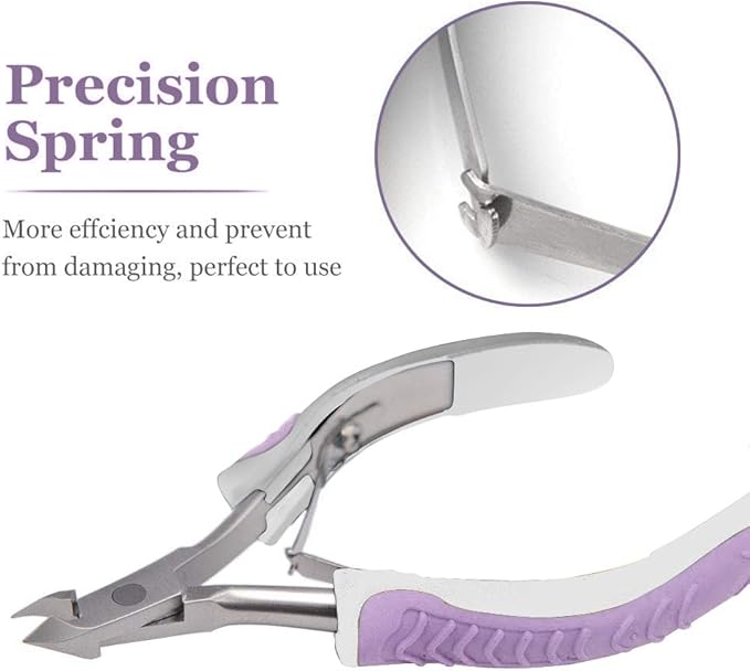 IVON Non-Slip Cuticle Trimmer, Professional Stainless Steel Cuticle Cutter