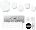 Semi Cured Gel Nail Strips – 32 Pcs Gel Pedicure Stickers - UV Nail Wraps for Toenails, Easy Application, Long Lasting, Salon Quality & UV Light Required - White P