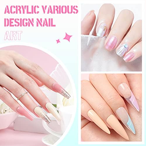 AIJIMEI Acrylic Monomer Liquid Kit 2 fl.oz AcrylicLiquid Nail System Manicure Tools AcrylicMonomer with 1.4 fl.oz Nail Brush Cleaner and AcrylicNail Brush (Acrylic Brush Set)