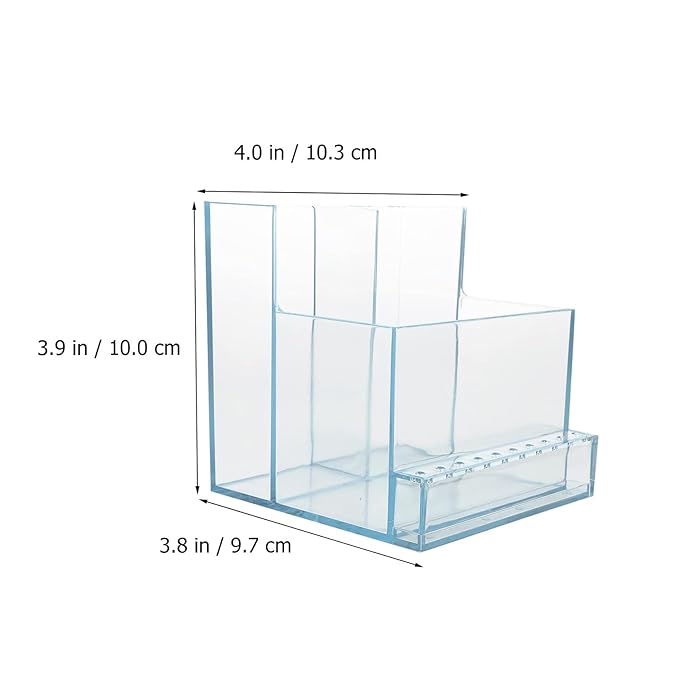Uonlytech Nail Art Tool Organizer Manicure Grinding Rack 1pc Storage Box for Gel Polish Accessories