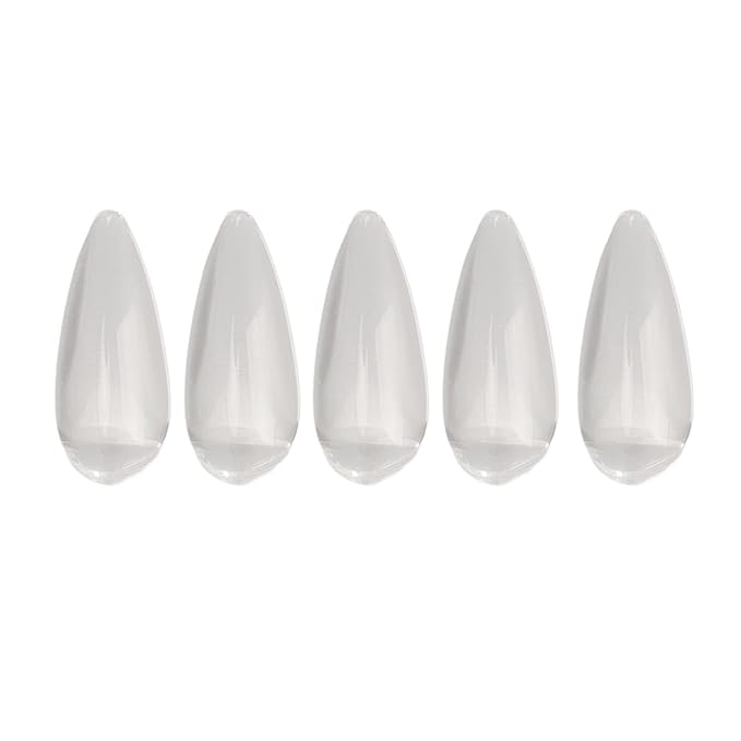 Transparent Glass Nail Polish Color Card,50Pcs Nail Gel Polish Display Tips Nail Practice Card DIY Manicure Tool Accessories Pointed Almond Shape