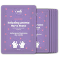 Relaxing Aroma Hand Mask 6 Pairs | Natural Scent | Soothes & Hydrates Dry Hands | Hydrating Hand Treatment for Rough Skin & Dry Cuticles | Home Spa Gloves | Korean Skincare (Lavender)