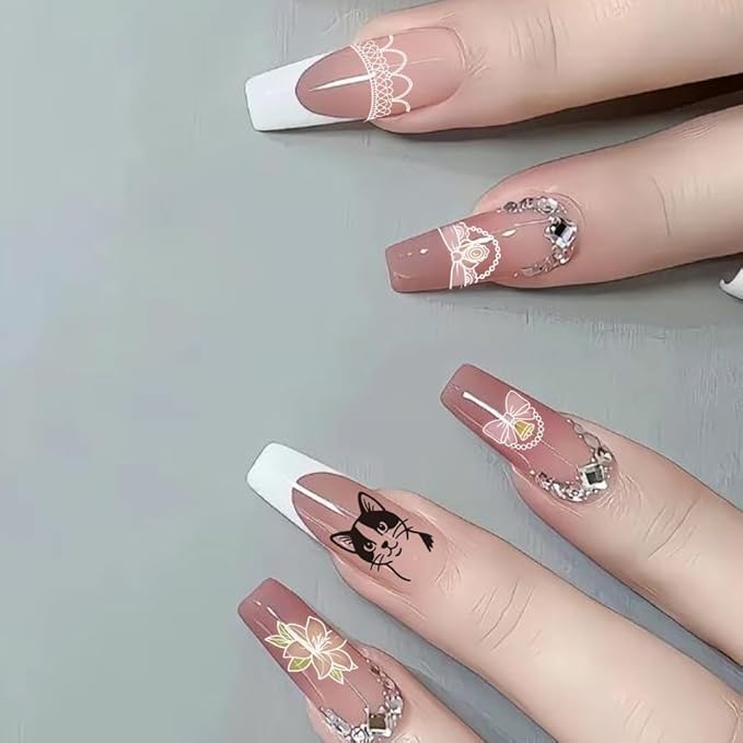 PH PandaHall 3pcs Dog Cat Nail Stamping Plates, Vintage Animal Collar Nail Art Templates Bowknot Heart Flower Stainless Steel Image Plate Art Stencils with Tool for DIY Print Manicures Salon Design