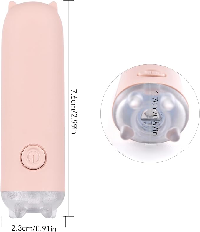 Mini Handheld UV Light for Gel Nails Portable Cordless Nail Lamp Rechargeable USB Nail Dryer Pen for Fast Curing, DIY Nails Tool, Pink, for Home DIY & Nail Salon