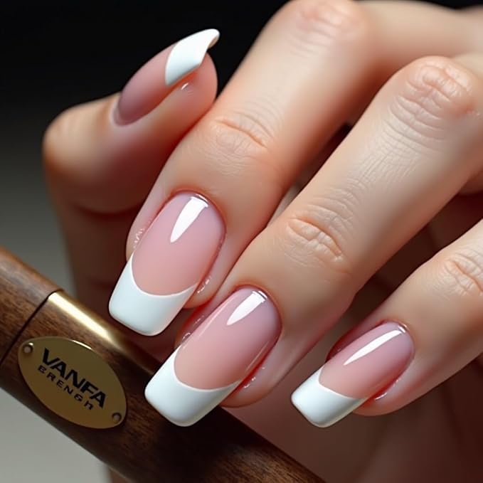 Vanfa French Brush for Nails, Clean up brush for Gel Nail Polish F14