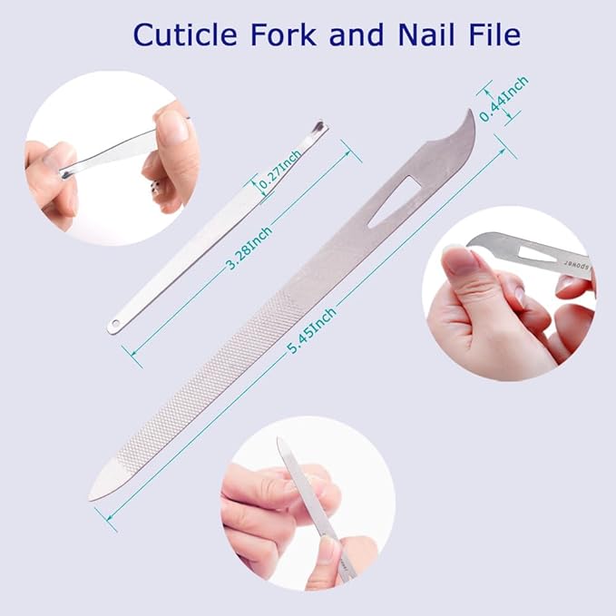 Nail Files and Buffers, 20PCS Professional Nail File & Nail Polishing Buffer Block for Natural Nails, 100/180 & 600/3000 Grit Reusable Manicure Kit for Women, Travel Home and Salon