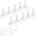 Etercycle Acrylic Nail Display Stand DIY Nail Crystal Holder Magnetic Practice Stands with Reusable Adhesive Putty Clay for False Nail Tip Manicure Tool (2 White)